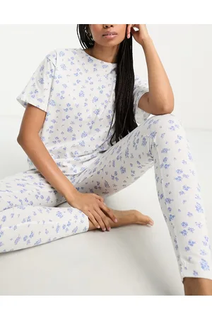 ASOS Mulher Pijamas - Mix & match ditsy floral pyjama tee in