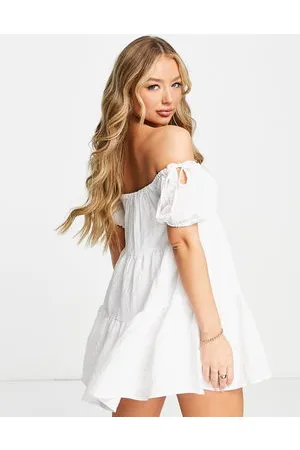 In The Style Stacey Solomon tiered bardot dress in