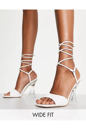 Topshop Mulher Sandálias - Wide Fit Rilee two part ankle tie sandal in
