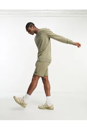 The North Face Homem Calções desportivos - Heritage garment dyed fleece shorts in khaki