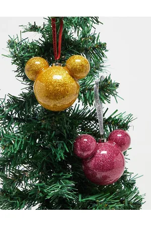 Widdop Coleção de Roupa Disney - Disney Christmas pink and gold bauble set