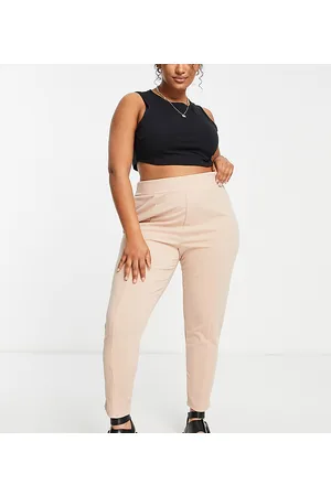 Yours Skinny tapered trousers in stone