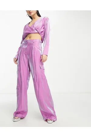Something New X Madeleine Pedersen cargo pant co-ord in iridescent