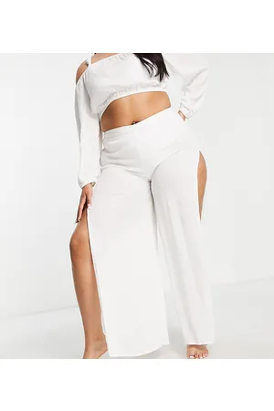 Esmée Esmee Plus Exclusive high split beach trouser co-ord in