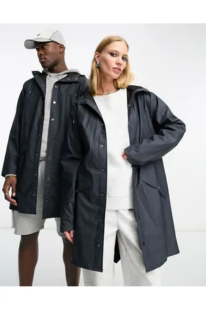 Rains 12020 unisex waterproof long jacket in