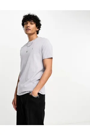 Brace Brushed Cotton Crew Neck T-Shirt FLINT GREY