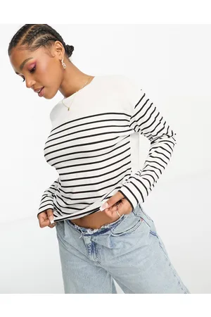 JDY Top in and black stripe