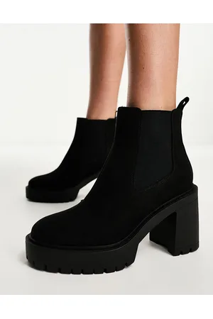 ASOS Elma heeled chunky chelsea boots in