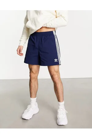 adidas Originals adicolor three stripe 5 inch sprinter shorts in