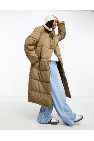 Y.A.S Y.A.S padded belted maxi coat in