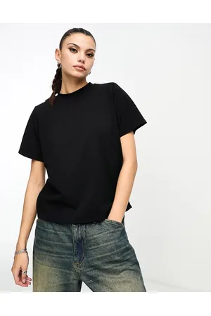 Asos Extreme Longline Knitted T Shirt With Side Splits In Navy, $32, Asos