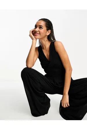 TFNC Wrap front jumpsuit in