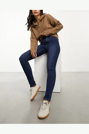 New Look Lift and shape skinny jeans in dark blue
