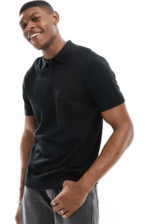 SELECTED Knitted polo in