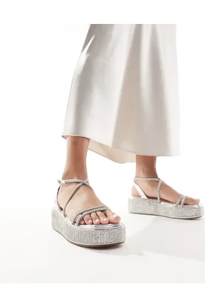 Simmi London Simmi London Sea chunky flat sandal in embellished