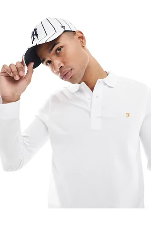 Farah Blanes long sleeve polo shirt in