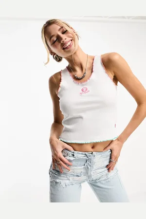 A Bathing Ape Aape By A Bathing Ape ribbed crop tank top in