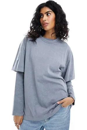 ASOS Oversized Long Sleeve T-Shirt With Double Layer