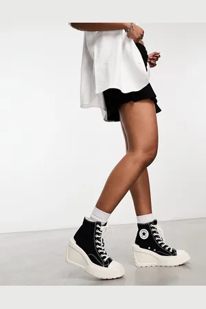 Converse Chuck 70 De Luxe wedge Hi heel trainers in