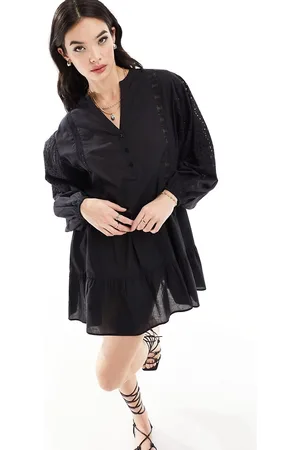 Iisla & Bird Volume broiderie mini beach summer dress in