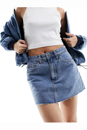 Cotton On Cotton On classic denim mini skirt in off shore