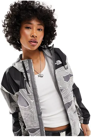 The North Face Sheru waterproof hooded jacket in geo print Exclusive at ASOS