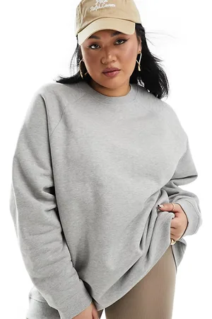 ASOS ASOS DESIGN Curve Heavy weight oversized sweatshirt in marl