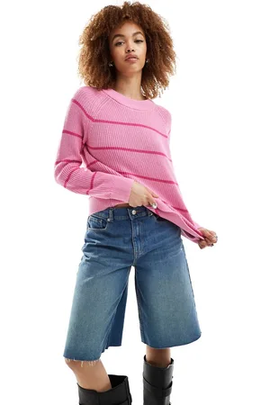 SELECTED Lola striped knit jumper in