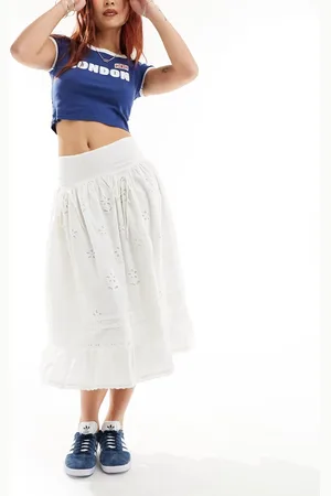 Reclaimed Dropped waist western cowgirl skirt