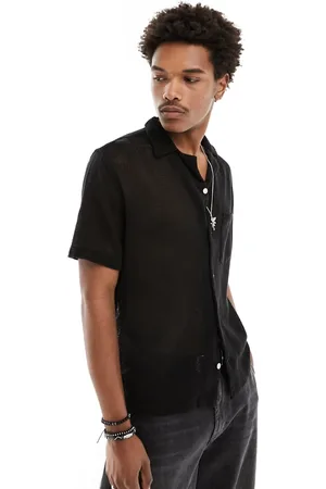 AllSaints Sortie crochet shirt in