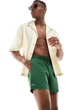 Lacoste Logo swim shorts in dark