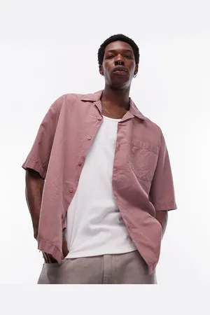 Topman Short sleeve relaxed washed shirt in