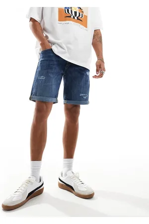 JACK & JONES Denim short in mid with rips