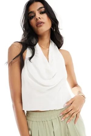 SNDYS Halterneck backless top in