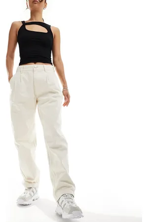 Obey Straight leg trousers in off