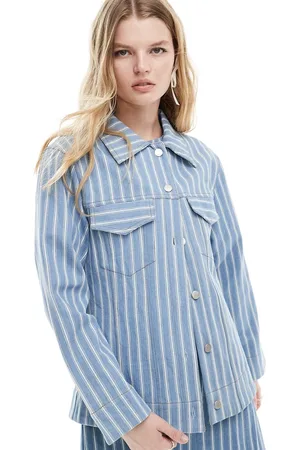 Ghospell Relaxed jacket co-ord in stripe