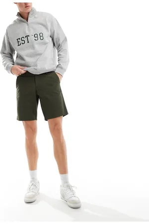ASOS Slim chino shorts in khaki