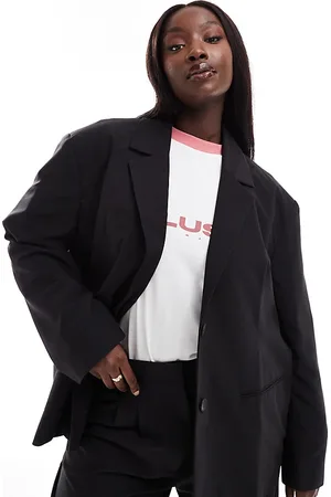 COLLUSION Plus relaxed oversized blazer co-ord in