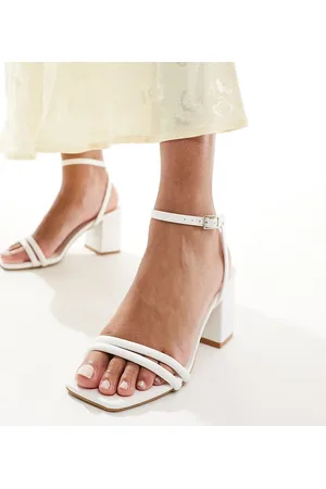 Truffle Collection Wide fit block heel sandal in
