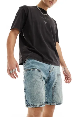 Guess Denim carpenter shorts in midwash