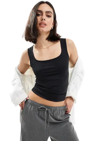Threadbare Jungle super stretch sleeveless top in