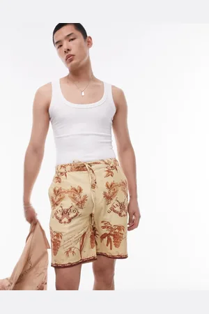 Topman Relaxed printed short in stone