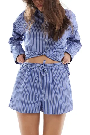 4th & Reckless Drawstring shorts co-ord in stripe