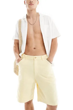JACK & JONES Baggy fit carpenter short in yellow