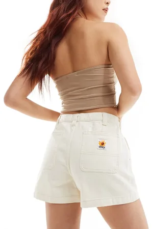 Obey Dania denim short in off