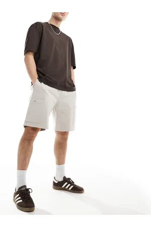 ASOS Heavyweight cargo shorts in beige