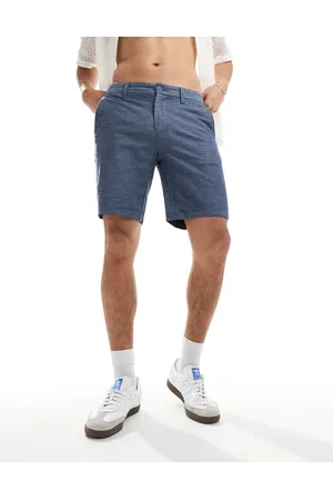 Only & Sons Linen mix chino short in melange