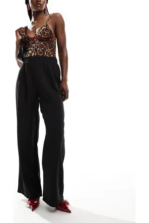 New Look Wide leg pull on trousers in