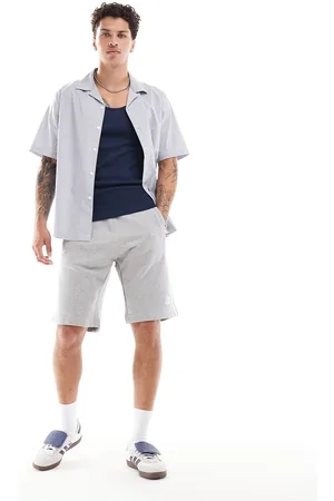 adidas Three stripe shorts in heather