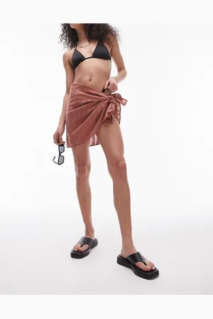 Topshop Beach textured sarong in blush